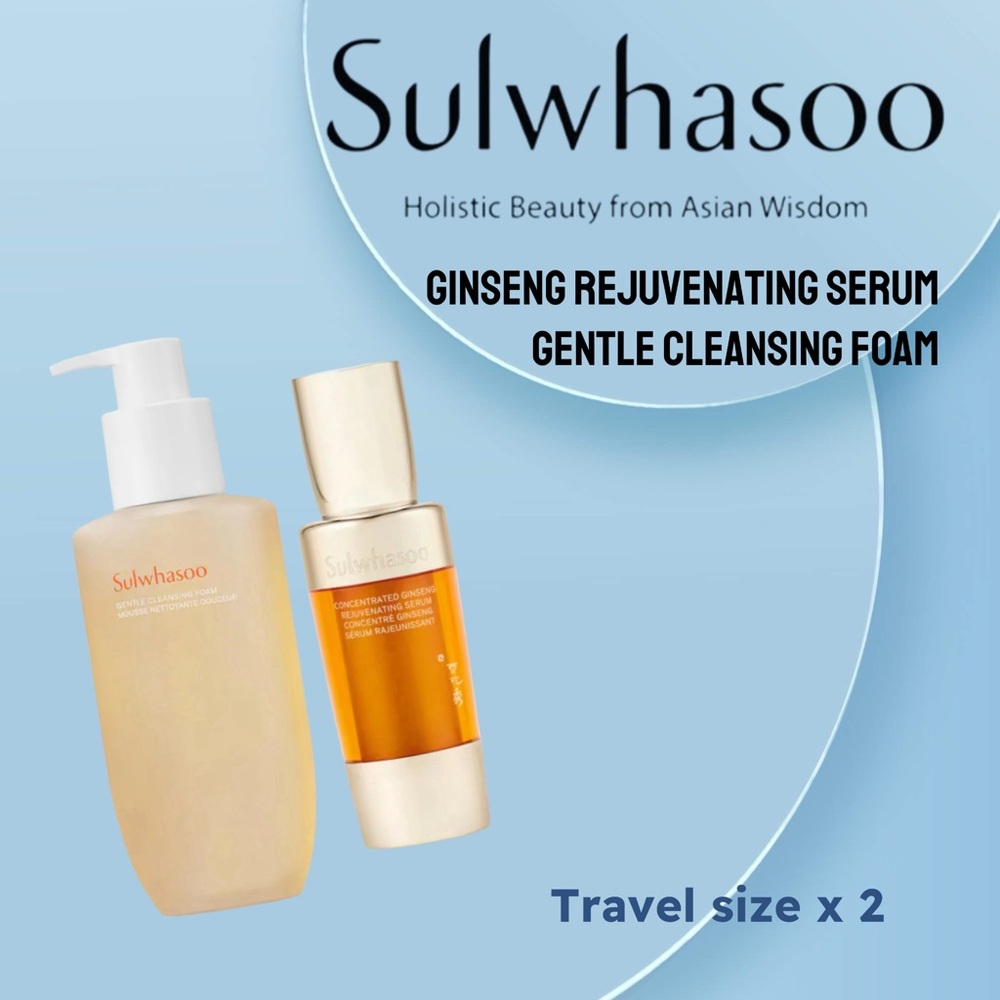 ⬇️🆕📦 *BNIB* SULWHASOO |TRAVEL| Cleansing Foam& Ginseng Rejuvenating Serum